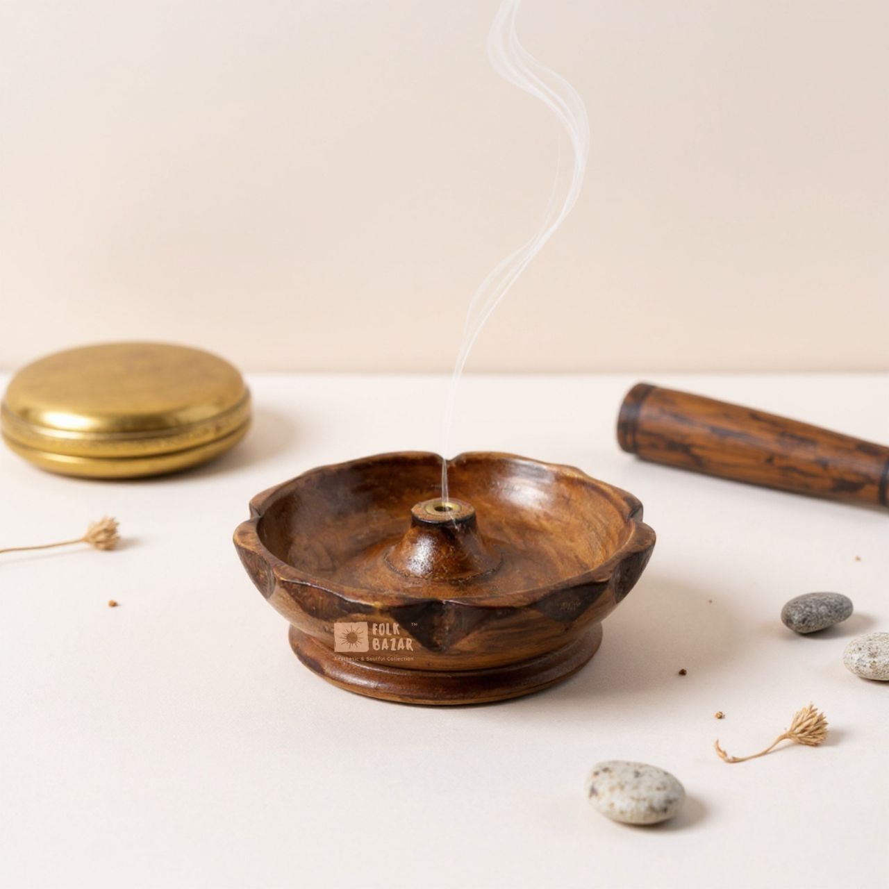 Wooden Incense Holder